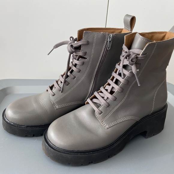 Camper Milah Boots, chunky, zip-close, gray, 41 - Picture 2 of 6